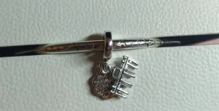 Charm Madrid in argento con sigillo S925, per braccialetti Pandora o simili