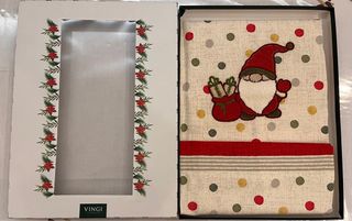 Tovaglia 6 posti Natale Gnomo Vingi Ricami