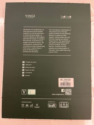 Tovaglia 6 posti Natale Gnomo Vingi Ricami