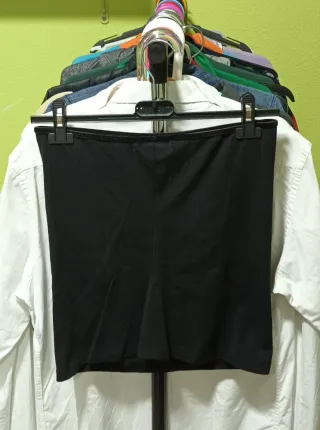 Top negro sin hombros Talla M/38