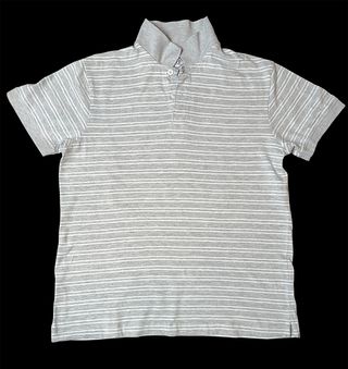 Camiseta Polo Rayas Gris Hombre
