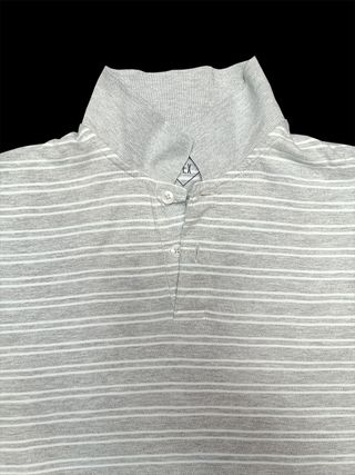 Camiseta Polo Rayas Gris Hombre