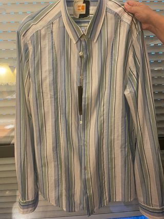 Camisa Boss Orange Rayas Talla XL