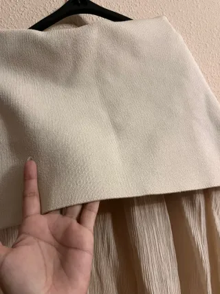 Conjunto falda y top beige Talla S
