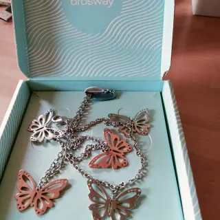 Bracciale Brosway Farfalla Argento e Rosa