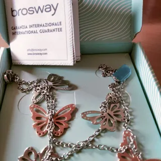 Bracciale Brosway Farfalla Argento e Rosa