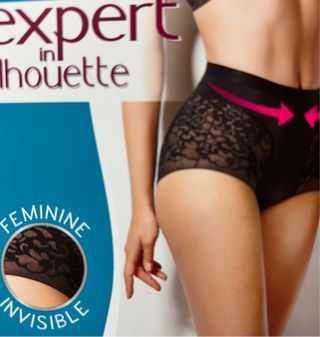 Faja braga alta encaje negro Playtex