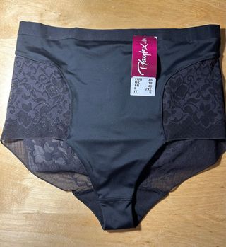 Faja braga alta encaje negro Playtex