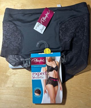 Faja braga alta encaje negro Playtex