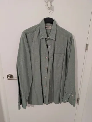 Camisa verde Mango Talla S