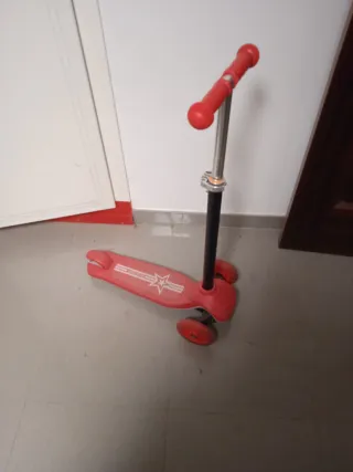 Patinete 3 ruedas infantil rojo