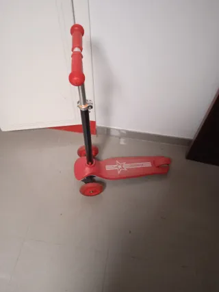 Patinete 3 ruedas infantil rojo