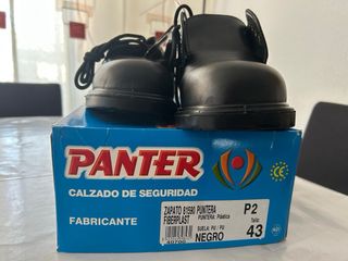 Zapato Seguridad (Ejecutivo) Panter Negro Piel