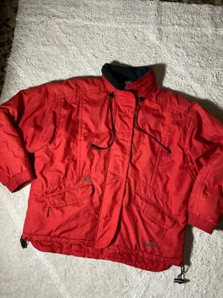 Chaqueta Deportiva Champion Roja Ancha Retro