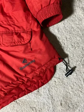 Chaqueta Deportiva Champion Roja Ancha Retro