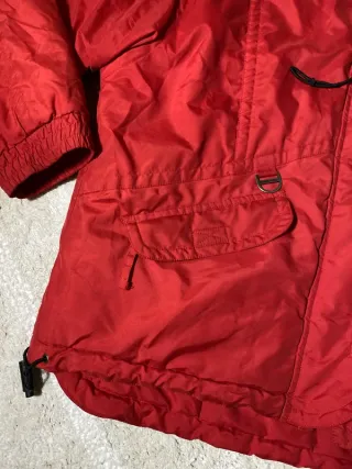 Chaqueta Deportiva Champion Roja Ancha Retro