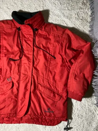 Chaqueta Deportiva Champion Roja Ancha Retro