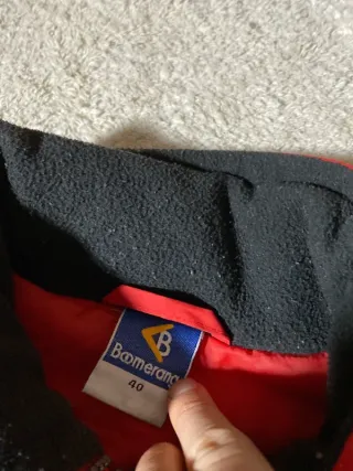 Chaqueta Deportiva Champion Roja Ancha Retro