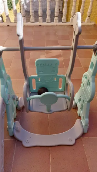 PARQUE INFANTIL CON TOBOGAN/COLUMPIO/CANASTA