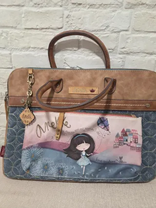 Maletín Anekke Adulto Marrón y Azul