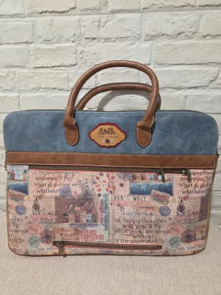 Maletín Anekke Adulto Marrón y Azul