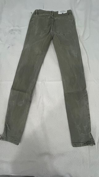 Zara Jeans Verde Claro nuevos Talla 34 Tiro Medio