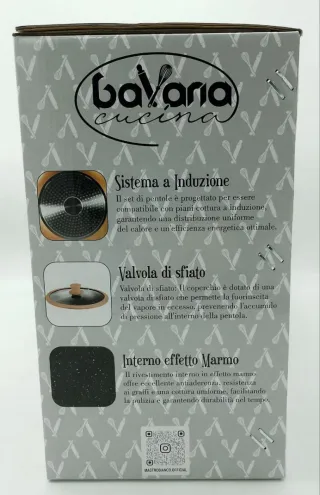 Set Padelle 11 Pezzi Bavaria Grigio