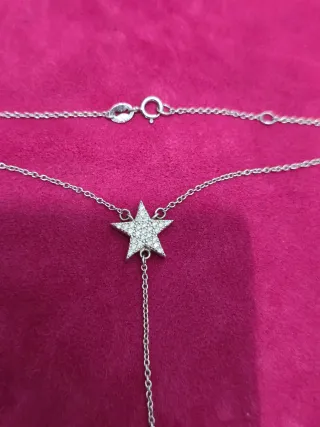 Collar Plata 925 Estrella y Luna