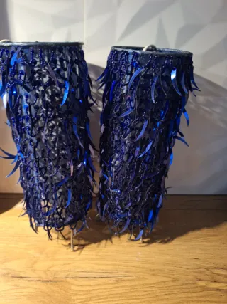 Confezione di 2 Lampade Decorative Blu