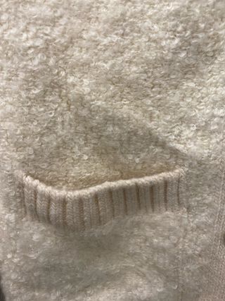 Chaqueta Zara Punto Beige Talla S