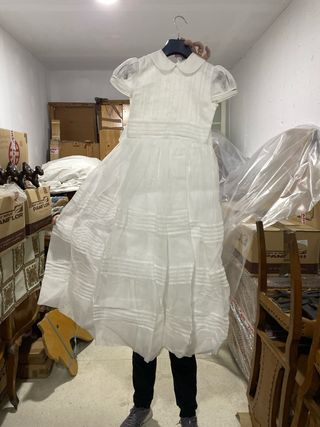 Vestido de comunión blanco talla 8
