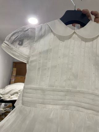 Vestido de comunión blanco talla 8