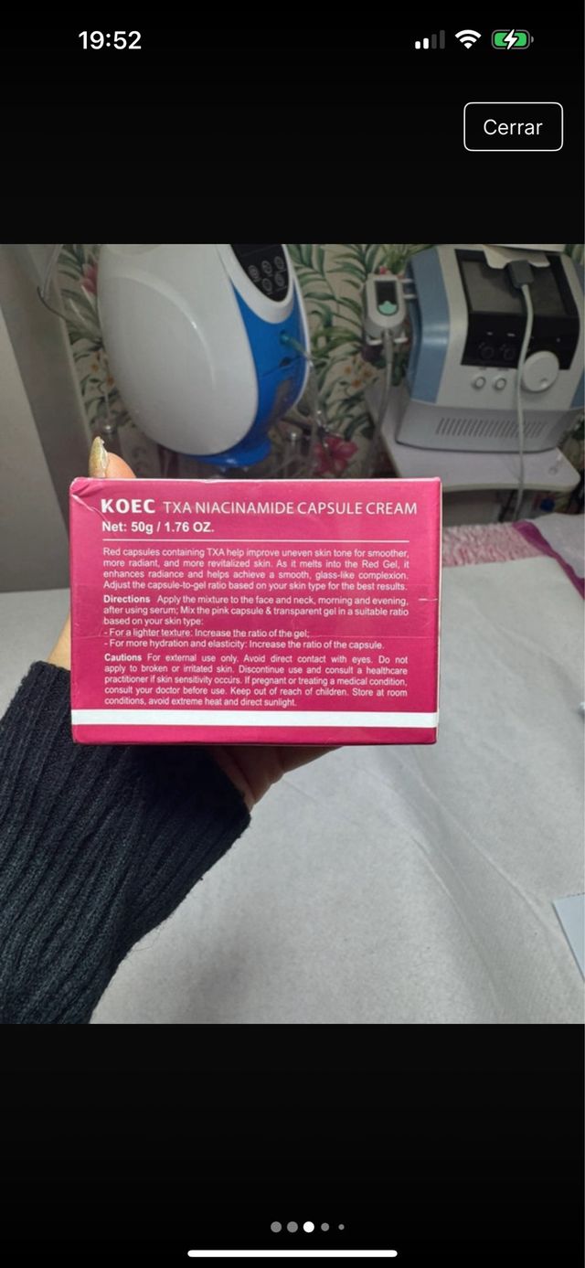 Crema KOEC TXA Niacinamide Capsule 50g