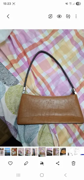 Mini Borsetta Gucci in pelle cammello