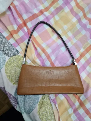 Mini Borsetta Gucci in pelle cammello