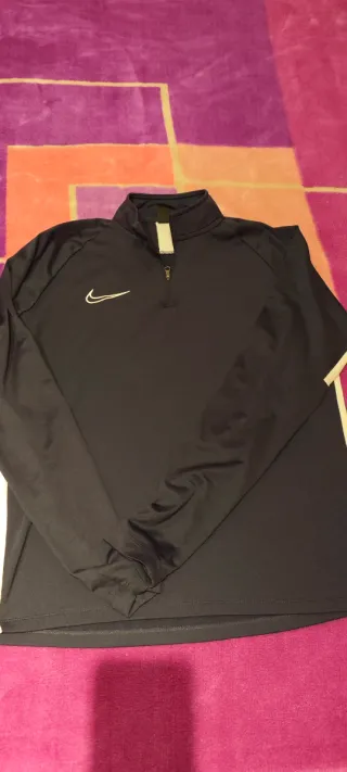 Camiseta Nike azul marino Media Cremallera