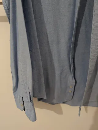 Camisa Zara Hombre Azul Talla M