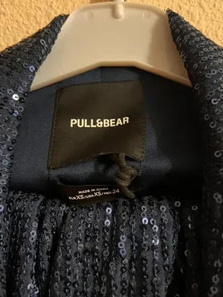 Traje de lentejuelas azul