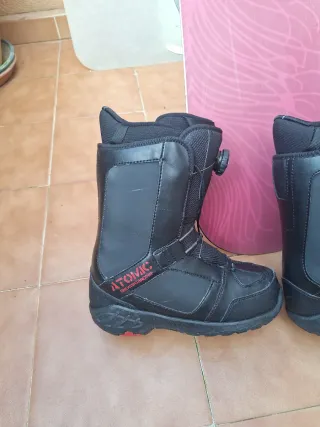 Tabla Snow, Fijaciones y Botas Nitro