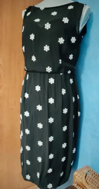 Vestido Voodoo Vixen Negro Estampado