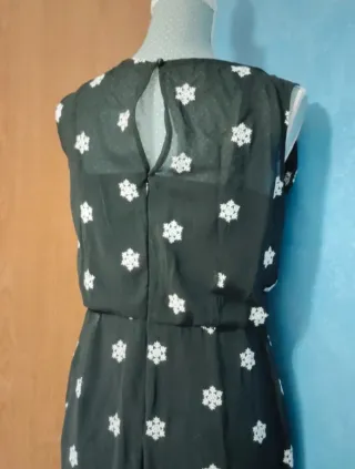 Vestido Voodoo Vixen Negro Estampado