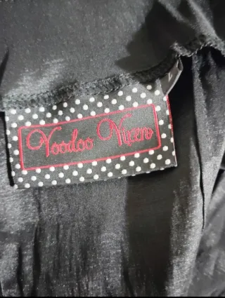 Vestido Voodoo Vixen Negro Estampado