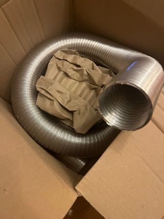 Tubo flexible aluminio salida humos 50 mm anchura