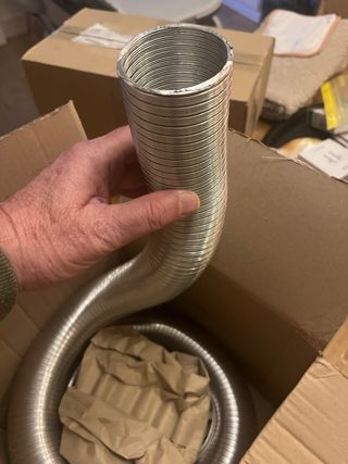 Tubo flexible aluminio salida humos 50 mm anchura