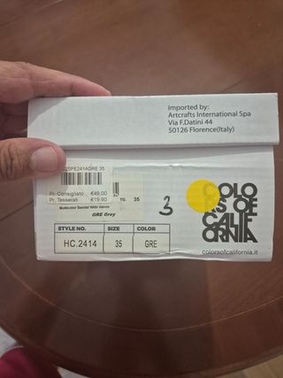 Sandali multicolor bambini taglia 35