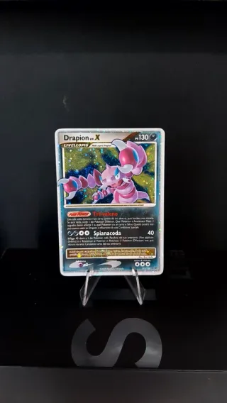 carta Pokémon Drapion Lv.X ultra rara ITA Platino