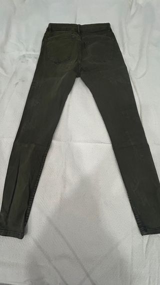 Pantalones Zara verde oscuro talla 34 tiro medio