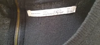 Jersey Zara Negro Cremallera Trasera