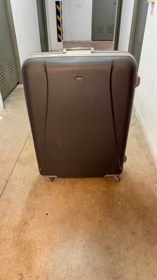 Maleta Grande Bricks Rígida Resistente Marrón