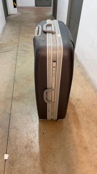 Maleta Grande Bricks Rígida Resistente Marrón